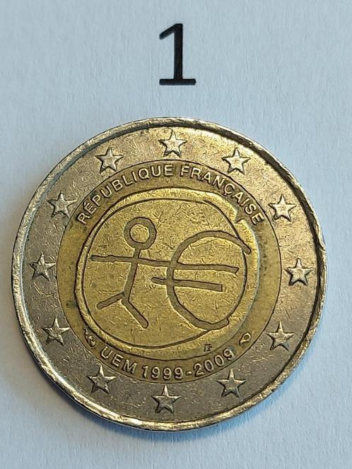 Euromunten diversen, Postzegels en Munten, Munten | Europa | Euromunten, Losse munt, 2 euro, Frankrijk, Ophalen of Verzenden