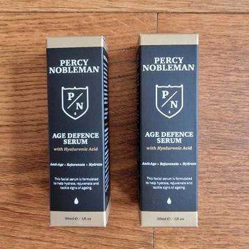 Nieuw! Percy Nobleman age defence serum. Hyaluronic acid.