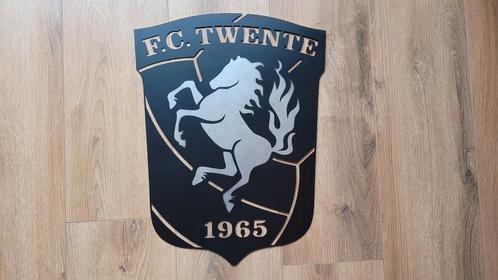FC Twente-logo - 60x40 cm - RVS 1,5 mm wanddecoratie, Huis en Inrichting, Woonaccessoires | Wanddecoraties, Ophalen of Verzenden
