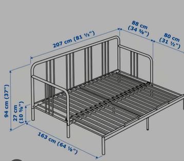 Fyresdal Bedframe - Zwart Metaal - afbeelding 3 Fyresdal Bedframe - Zwart Metaal - afbeelding 3