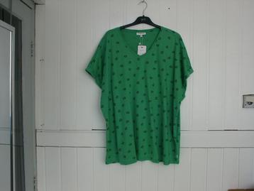 Groen/zwart shirt Zhenzi maat XL - 54/65 nieuw!