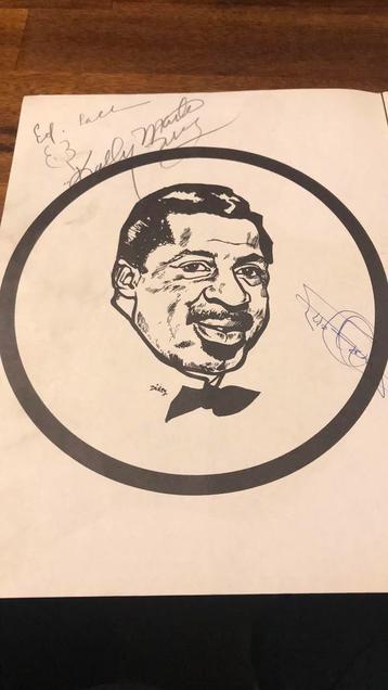 Erroll Garner volledig gesigneerd UK concert programma 1960