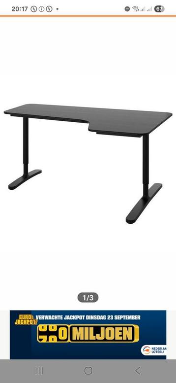 Ikea Bekant Hoekbureau Zwart Rechts - afbeelding 1 Ikea Bekant Hoekbureau Zwart Rechts - afbeelding 1