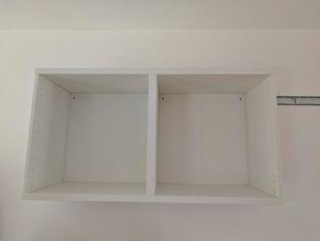 Besta (Ikea) Witte Wandkast met 2 Vakken - afbeelding 1 Besta (Ikea) Witte Wandkast met 2 Vakken - afbeelding 1