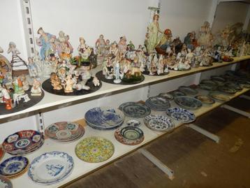 Grote collectie hoogwaardig antiek porselein glas keramiek