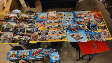 Partij Lego met city, boten, Ninjago en normale lego.