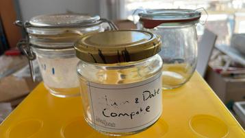 Drie gratis glazen potjes voor de jam of compote makers