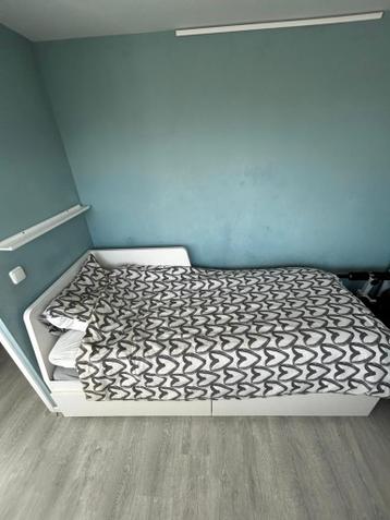 IKEA FLEKKE witte uitschuifbare bedbank 80 x 200 cm - afbeelding 2 IKEA FLEKKE witte uitschuifbare bedbank 80 x 200 cm - afbeelding 2