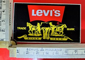 Vintage sticker Levis Levi's jeans spijkerbroeken logo 