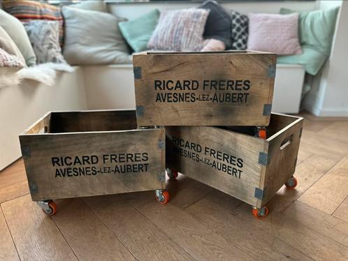 3 House Doctor kratten op wielen “Richard Freses”, Huis en Inrichting, Woonaccessoires | Kisten, Gebruikt, Minder dan 50 cm, Minder dan 50 cm