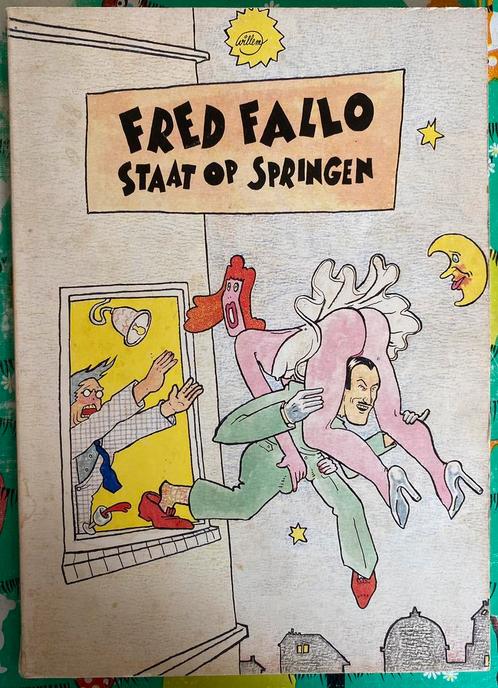 Fred Fallo staat op springen Willem uitgeverij de Harmonie, Boeken, Stripboeken, Gelezen, Eén stripboek, Ophalen of Verzenden