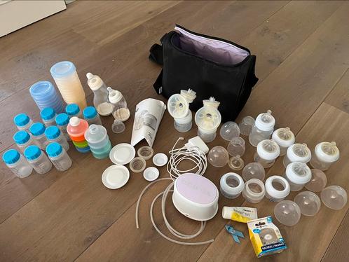 Elektrische dubbele borstkolf Philips Avent met accessoires, Kinderen en Baby's, Babyvoeding en Toebehoren, Zo goed als nieuw