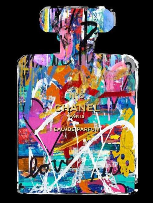 Glasschilderij Parfum fles Chanel Direct/Leverbaar/Enschede, Huis en Inrichting, Woonaccessoires | Schilderijen, Tekeningen en Foto's