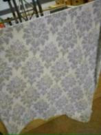 Nette fleece deken, grijs / beige barok motief