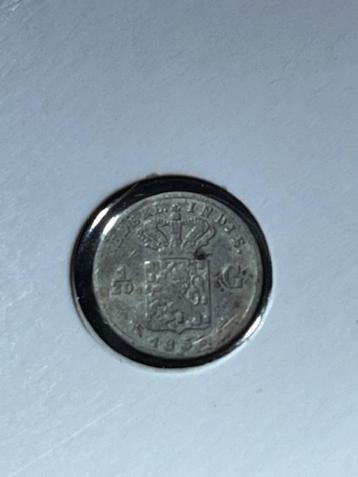 Nederlands Indie, zilveren 1/20 Gulden, 5 Cent 1855