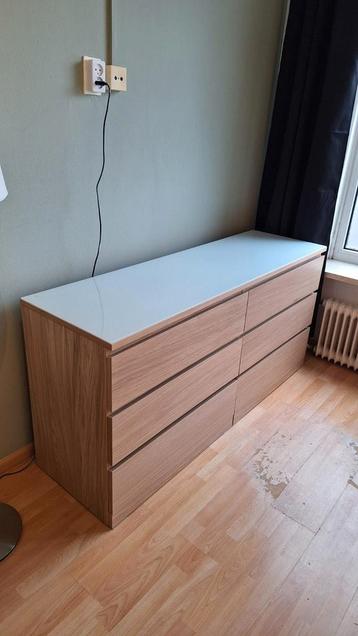 IKEA Malm ladekast eikenhout - als nieuw! (6 maanden oud) - afbeelding 1 IKEA Malm ladekast eikenhout - als nieuw! (6 maanden oud) - afbeelding 1