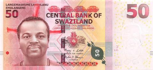 Swaziland 50 Emalangeni 2010 Unc pn 38a, Postzegels en Munten, Bankbiljetten | Afrika, Los biljet, Overige landen, Ophalen of Verzenden