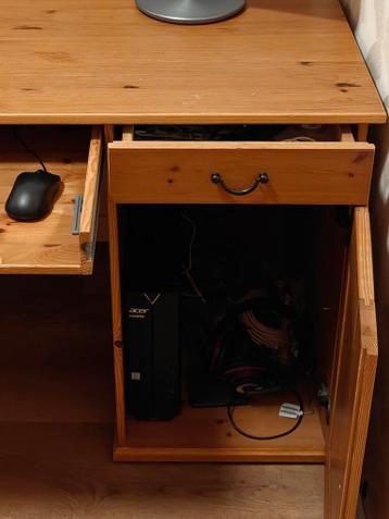 Houten bureau met opbergruimte - afbeelding 3 Houten bureau met opbergruimte - afbeelding 3