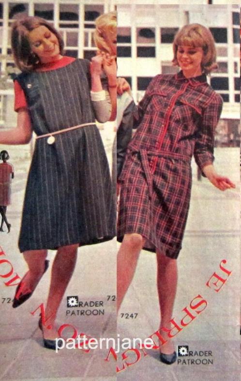 Madeleine januari 1963 - vintage modepatronen met coupe, Hobby en Vrije tijd, Kledingpatronen, Zo goed als nieuw, Overige typen
