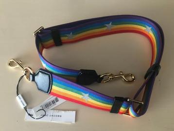 Marc jacobs schouderriem rainbow band met strepen met leer