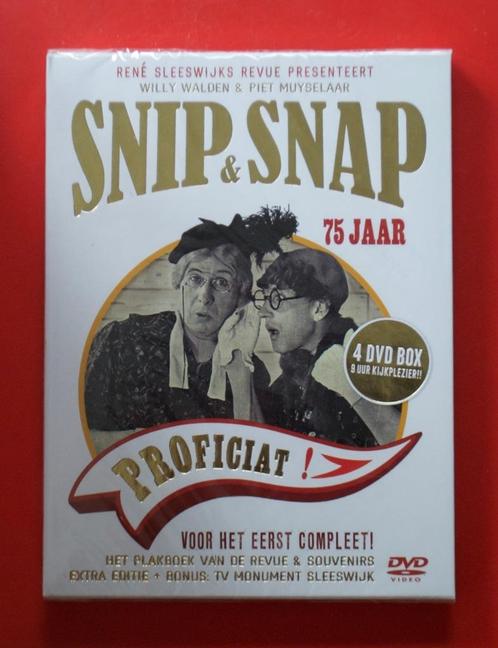 4dvd-box Snip & Snap: 75 jaar Willy Walden en Piet Muyselaar, Cd's en Dvd's, Dvd's | Nederlandstalig, Zo goed als nieuw, Tv fictie