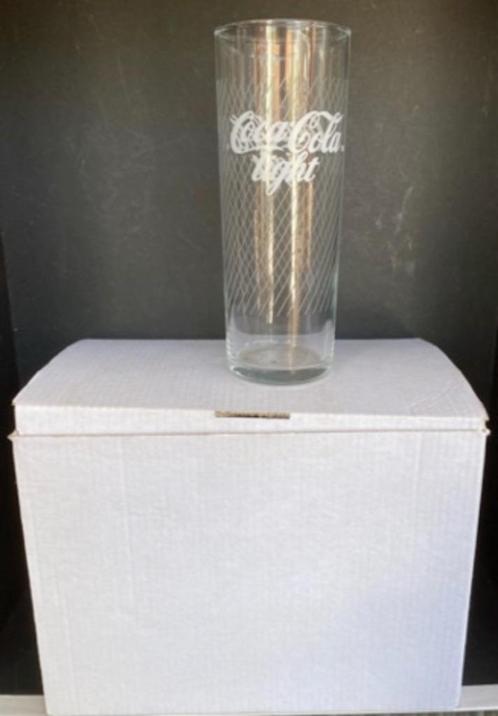 coca glas set van 6 in doos CC light D5,5 H, Verzamelen, Merken en Reclamevoorwerpen, Verzenden
