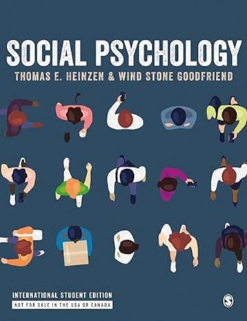 Social Psychology - Student Edition - Thomas E. Heinzen