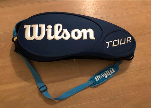 Retro Wilson Tour Tennistas 6 rackets, Sport en Fitness, Tennis, Zo goed als nieuw, Ballen, Wilson, Ophalen of Verzenden