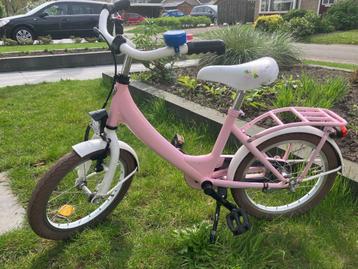 Alpina fiets meisjes roze 16 inch