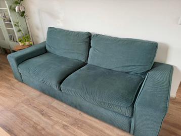 3 Zitsbank Ikea - Kivik - grijsturkoois - Rib stof - afbeelding 3 3 Zitsbank Ikea - Kivik - grijsturkoois - Rib stof - afbeelding 3