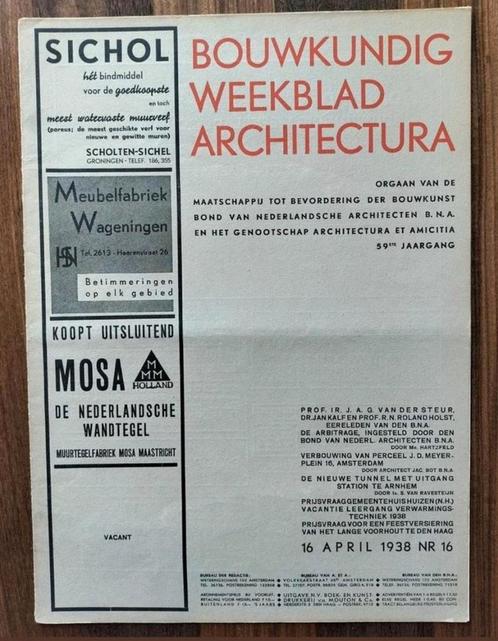 Bouwkundig Weekblad nr 16 oa architect Van Ravesteyn (1938), Boeken, Kunst en Cultuur | Architectuur, Gelezen, Architectuur algemeen