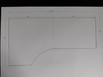 Hoekbureau Ikea Effektiv-T - afbeelding 1 Hoekbureau Ikea Effektiv-T - afbeelding 1