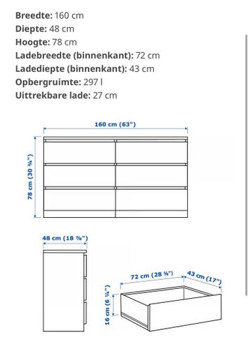 IKEA Malm ladekast - geglazuurd eikenfineer - afbeelding 3 IKEA Malm ladekast - geglazuurd eikenfineer - afbeelding 3