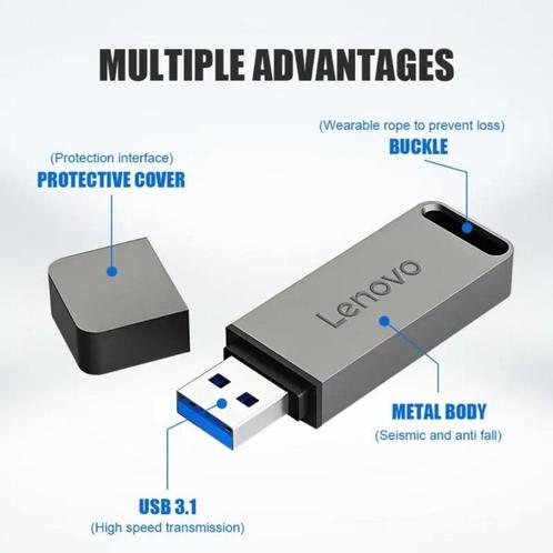 Lenovo 1TB USB Stick te Koop - Snelle Opslag voor al je Best, Computers en Software, USB Sticks, Nieuw, 1 TB, Ophalen of Verzenden
