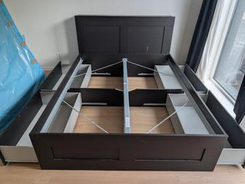 Ikea Brimnes Bed 160x200 - Zo goed als nieuw - afbeelding 4 Ikea Brimnes Bed 160x200 - Zo goed als nieuw - afbeelding 4