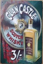 Clan Castle Scotch whisky reclamebord van metaal wandbord