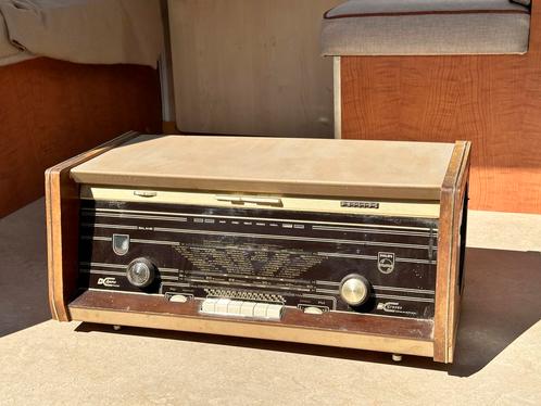 Vintage radio Philips BI-Ampli B5X94A, Audio, Tv en Foto, Radio's, Niet werkend, Ophalen of Verzenden