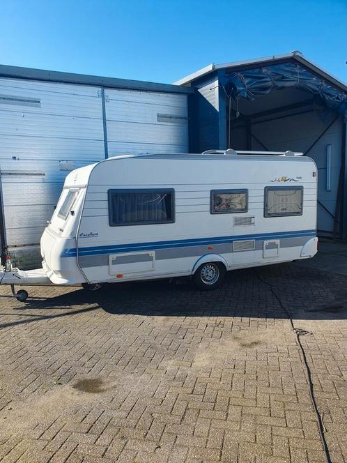 Hobby Excellent 460, nw luifel, nw schotelantenne, Bovag '24, Caravans en Kamperen, Caravans, Bedrijf, tot en met 4, 750 - 1000 kg