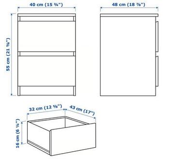 Ikea MALM ladekast / nachtkast - afbeelding 4 Ikea MALM ladekast / nachtkast - afbeelding 4