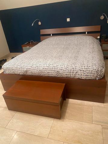 Ikea hopen bedframe voor matras 160 breed incl. lattenbodems - afbeelding 1 Ikea hopen bedframe voor matras 160 breed incl. lattenbodems - afbeelding 1