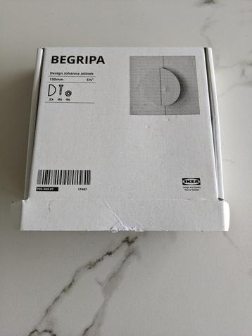 IKEA BEGRIPA Handgrepen, wit/halfrond, 130 mm