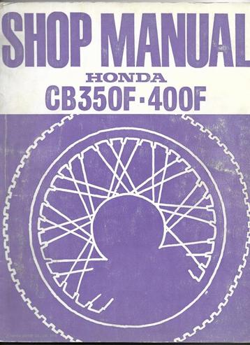 Honda CB350 F Honda CB400 F shop manual (2539z)