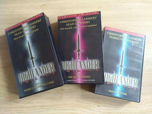 3x VHS video Highlander Trilogy ( 3 delen ), Cd's en Dvd's, VHS | Film, Gebruikt, Actie en Avontuur, Vanaf 12 jaar, Ophalen of Verzenden