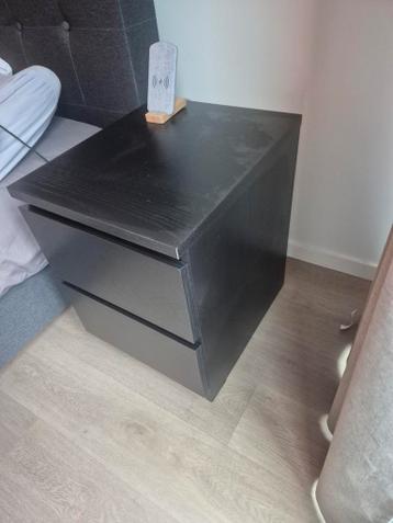 Ikea Malm Nachtkastje - Zwartbruin - afbeelding 2 Ikea Malm Nachtkastje - Zwartbruin - afbeelding 2