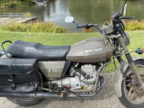 Moto Guzzi V50 NATO, Motoren, Motoren | Moto Guzzi, Particulier, Overig, meer dan 35 kW, 2 cilinders, Ophalen