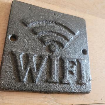 WiFi bordje metaal 