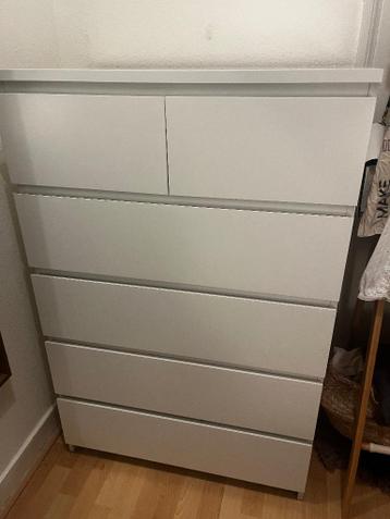 Malm ikea ladekast wit - afbeelding 2 Malm ikea ladekast wit - afbeelding 2