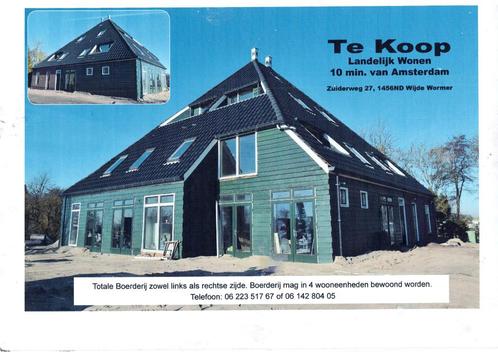 Stolp woning vrijstaande boerderij, Huizen en Kamers, Huizen te koop, Noord-Holland, 1500 m² of meer, Vrijstaande woning, A