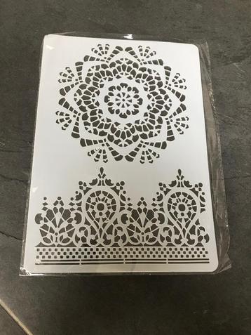 Oosterse mandala sjabloon stencil 