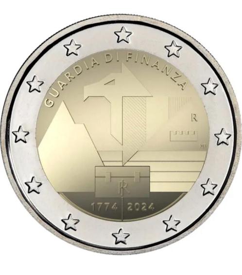 2 euro Italië “250e verjaardag Guardia di Finanza’’ BU 2024, Postzegels en Munten, Munten | Europa | Euromunten, Losse munt, 2 euro